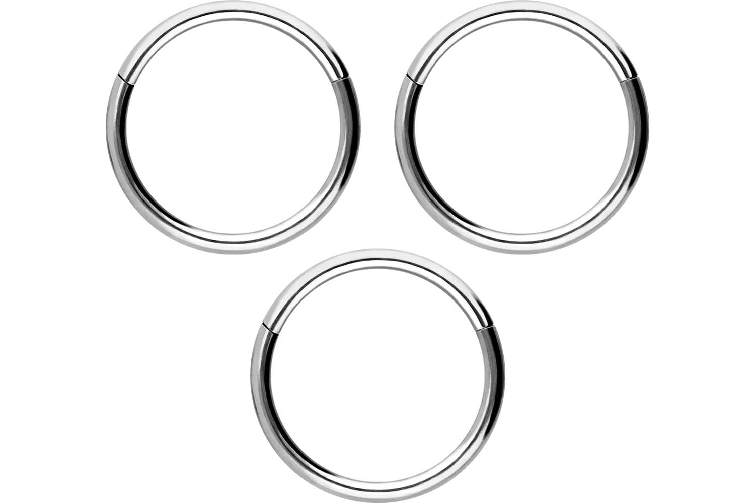 SET Chirurgenstahl Segmentring Clicker Piercing